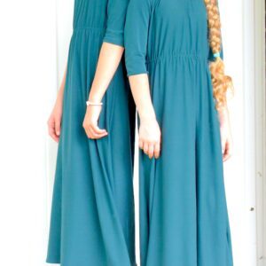 Forest Green Girl's Maxi Dress modest mennonite dress