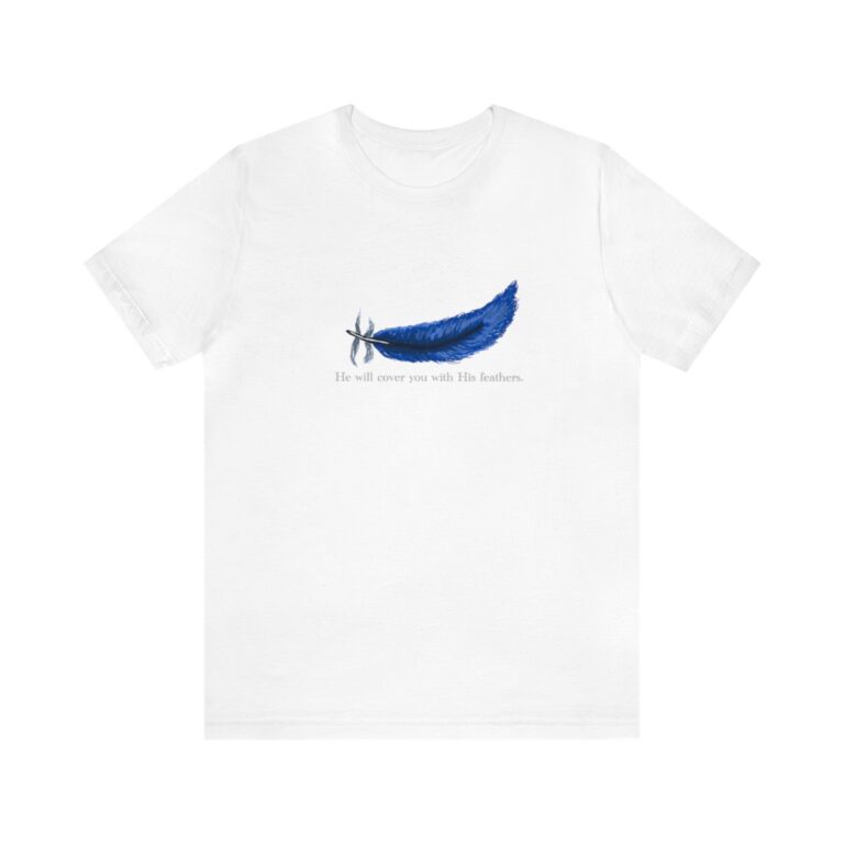 He Will Cover You With His Feathers Christian Tee