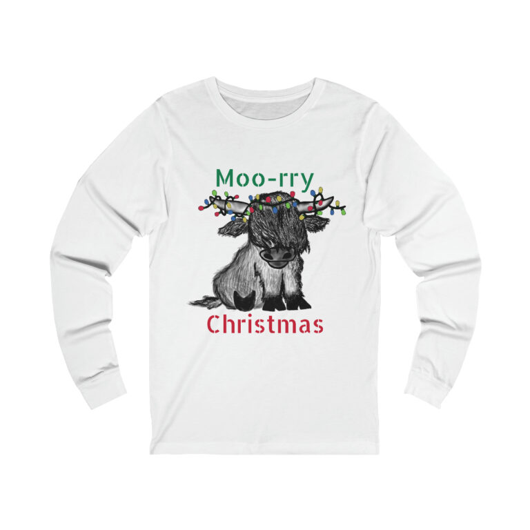 Moo-rry Christmas Long Sleeve Tee