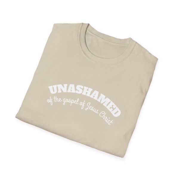 Unashamed of the Gospel Unisex Softstyle T-Shirt - Image 4
