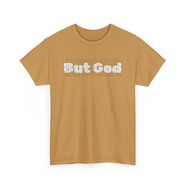 But God Unisex Heavy Cotton Tee old gold