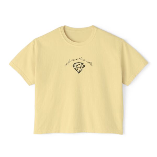 Proverbs 31 Women's Boxy Tee pastel yellow
