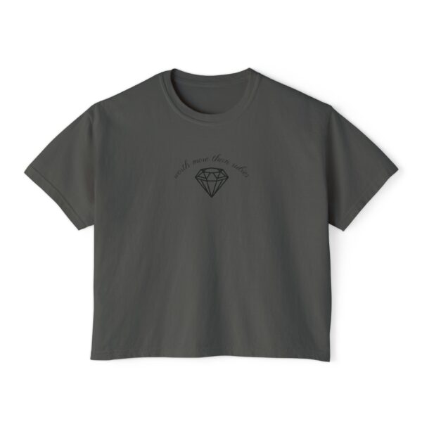 Proverbs 31 Women's Boxy Tee charcoal