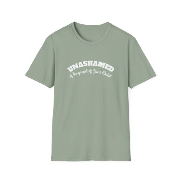 Unashamed of the Gospel Unisex Softstyle T-Shirt - Image 6