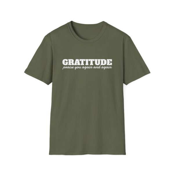 Gratitude Adult Unisex Softstyle T-Shirt - Image 2
