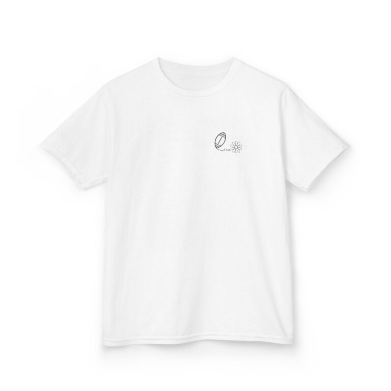 Football Daisy Design Kids Heavy Cotton™ Tee