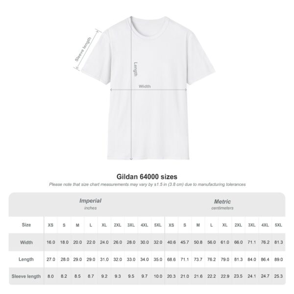 Heart, Football, Daisy Adult Unisex Softstyle T-Shirt - Image 6