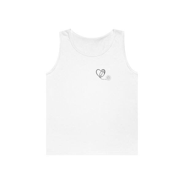Heart, Football, Daisy Unisex Heavy Cotton Tank Top