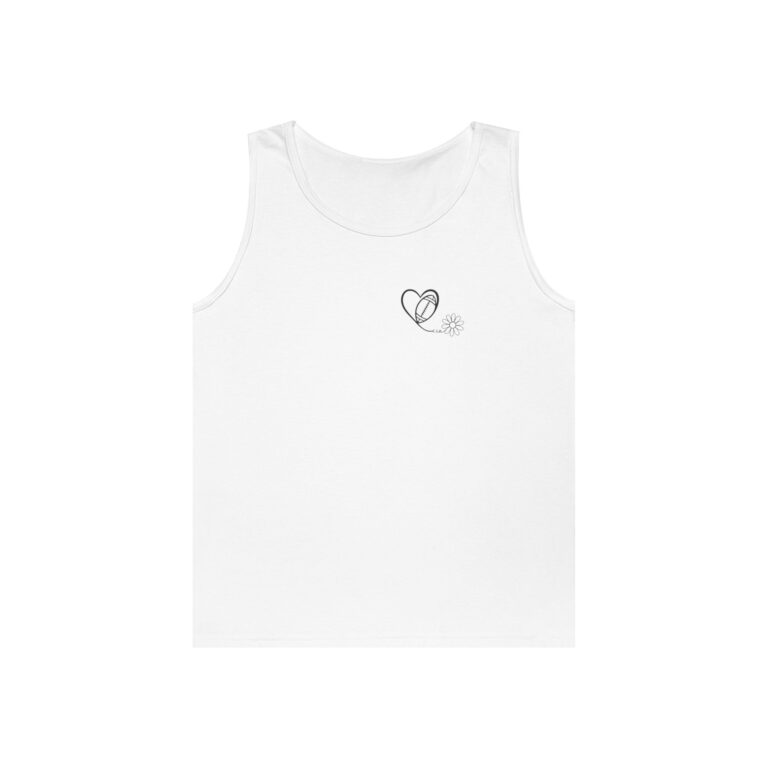 Heart, Football, Daisy Unisex Heavy Cotton Tank Top