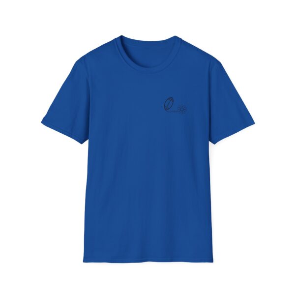Football and Daisy Design Adult Unisex Softstyle T-Shirt - Image 11