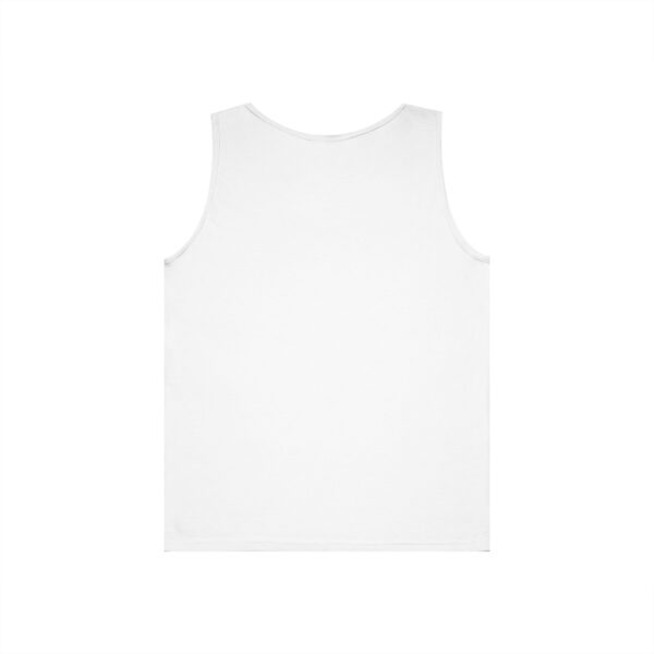 Heart, Football, Daisy Unisex Heavy Cotton Tank Top - Image 2