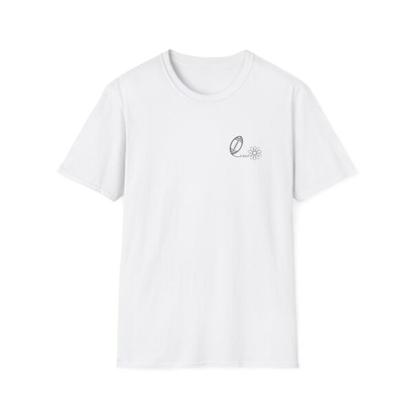 Football and Daisy Design Adult Unisex Softstyle T-Shirt
