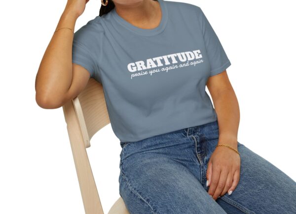 Gratitude Adult Unisex Softstyle T-Shirt - Image 9