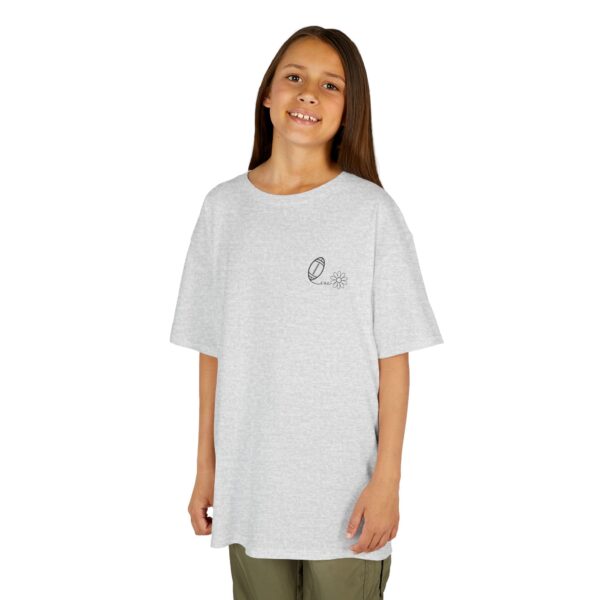 Football Daisy Design Kids Heavy Cotton™ Tee - Image 4