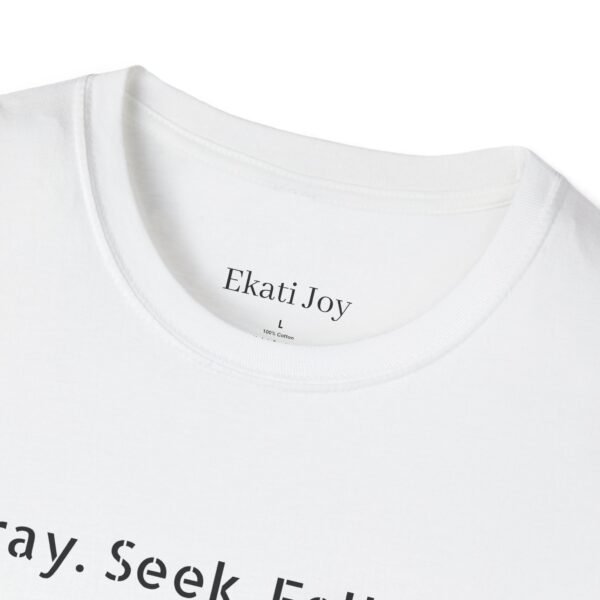 Pray Seek Follow Unisex Christian Tee - Image 3