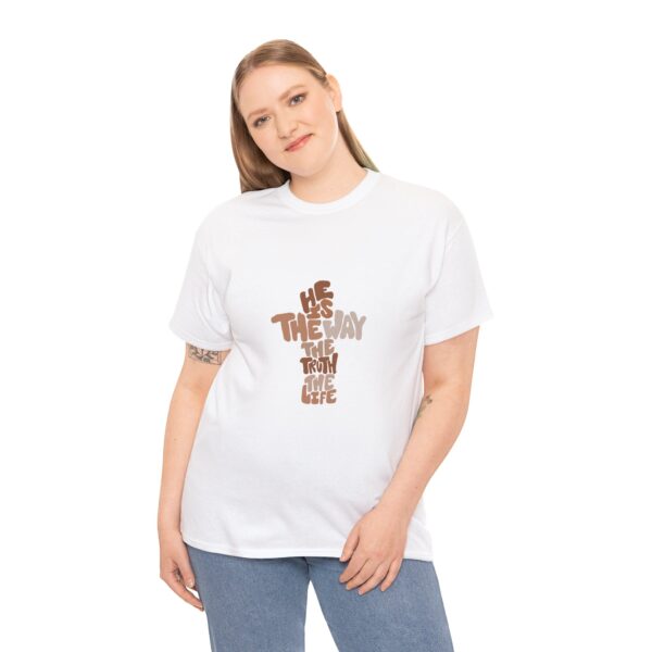 He is the Way Unisex Heavy Cotton Tee - Image 4