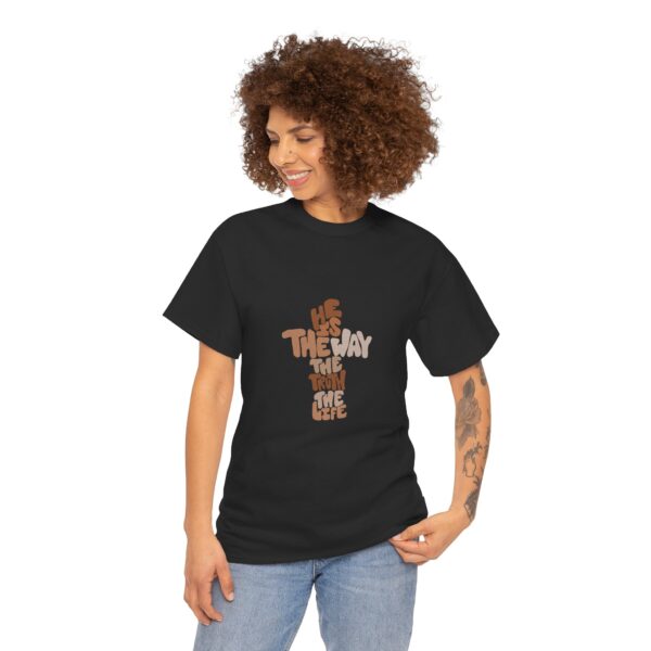 He is the Way Unisex Heavy Cotton Tee - Image 8