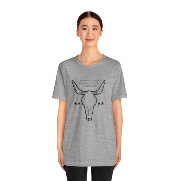 Psalm 50:10 Unisex Jersey Short Sleeve Tee - Image 35
