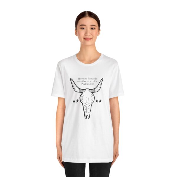 Psalm 50:10 Unisex Jersey Short Sleeve Tee - Image 3