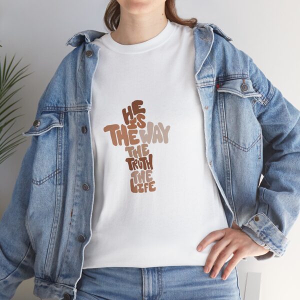 He is the Way Unisex Heavy Cotton Tee - Image 5