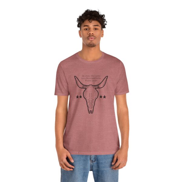 Psalm 50:10 Unisex Jersey Short Sleeve Tee - Image 8