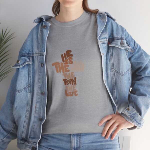 He is the Way Unisex Heavy Cotton Tee - Image 25