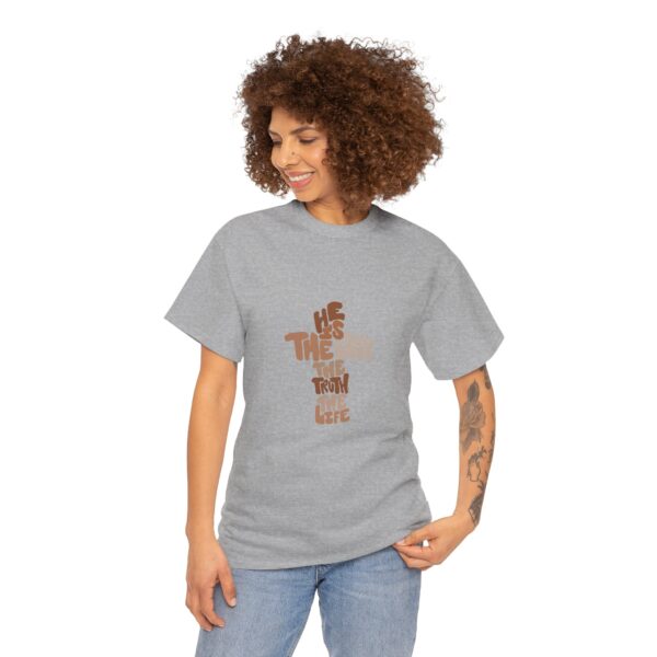 He is the Way Unisex Heavy Cotton Tee - Image 23