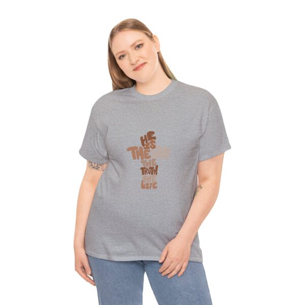 He is the Way Unisex Heavy Cotton Tee - Image 24