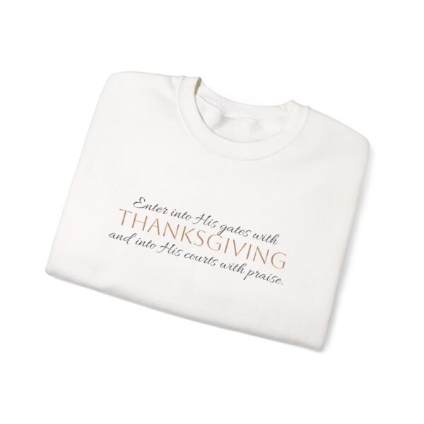 Thanksgiving Pumpkin Unisex Sweatshirt - Image 3
