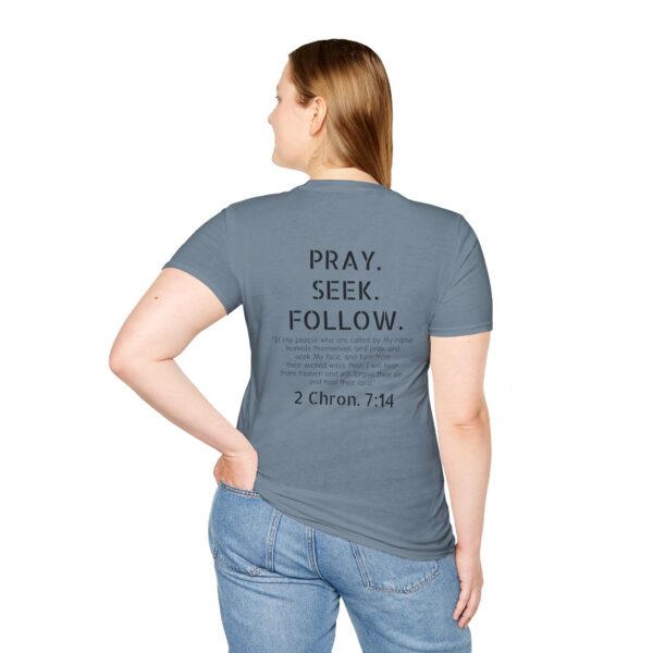 Pray Seek Follow Unisex Christian Tee - Image 48