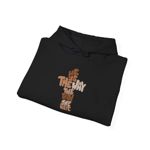 He is the Way Unisex Heavy Blend™ Hooded Sweatshirt - Image 8