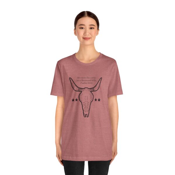 Psalm 50:10 Unisex Jersey Short Sleeve Tee - Image 7