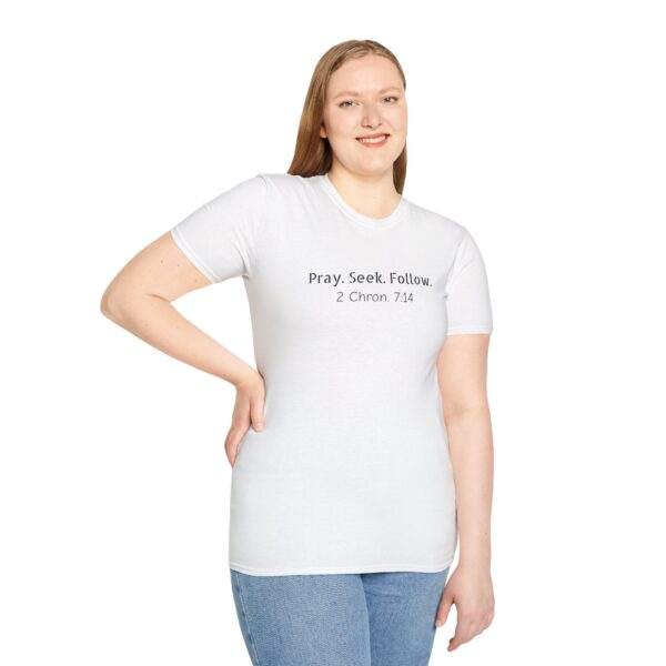 Pray Seek Follow Unisex Christian Tee - Image 5