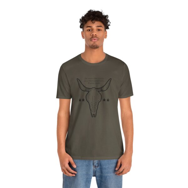 Psalm 50:10 Unisex Jersey Short Sleeve Tee - Image 32