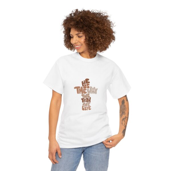 He is the Way Unisex Heavy Cotton Tee - Image 3