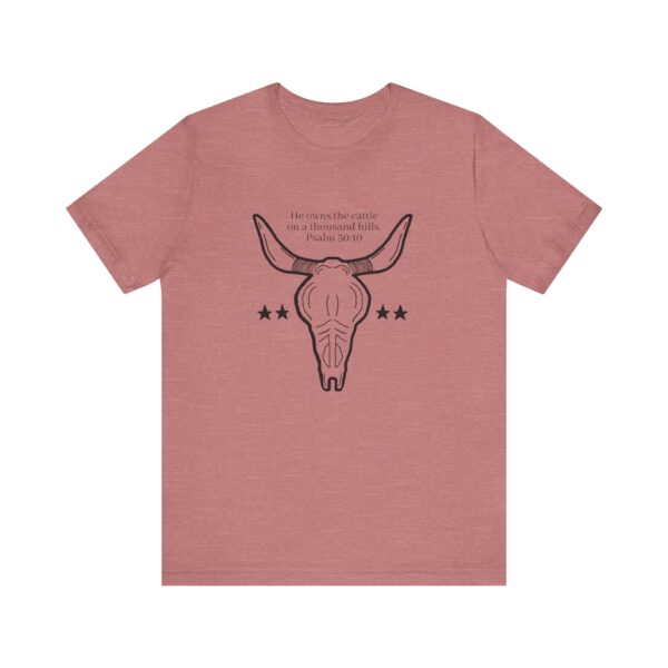 Psalm 50:10 Unisex Jersey Short Sleeve Tee - Image 5