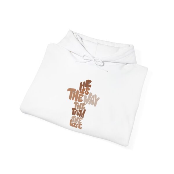 He is the Way Unisex Heavy Blend™ Hooded Sweatshirt - Image 4