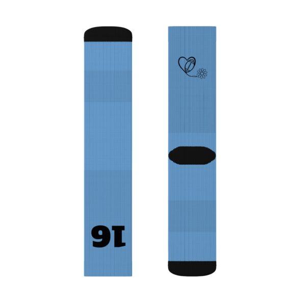 Light Blue High Socks - Image 8