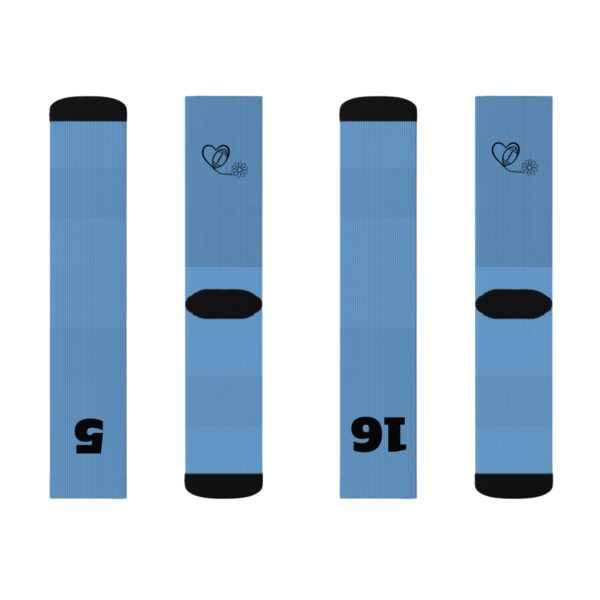 Light Blue High Socks - Image 6