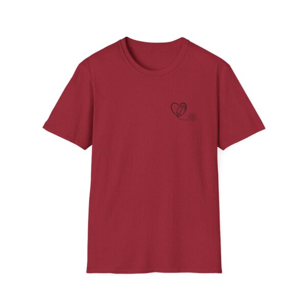 Heart, Football, Daisy Adult Unisex Softstyle T-Shirt - Image 12