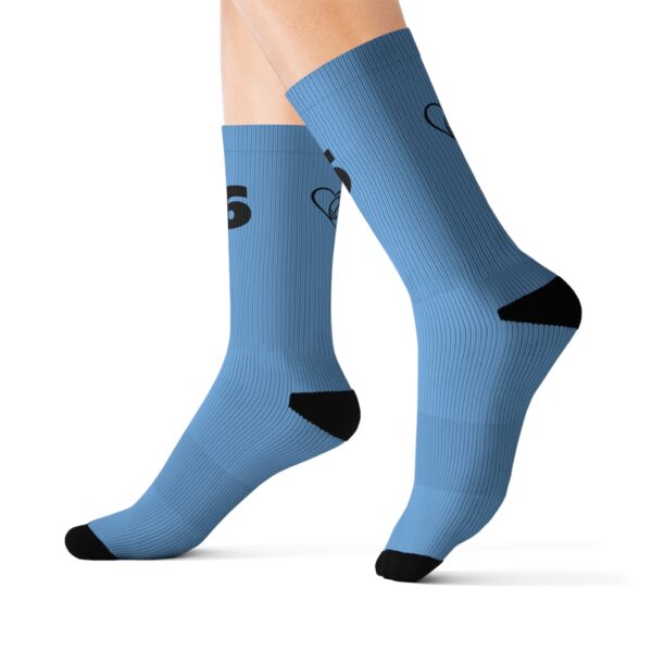 Light Blue High Socks