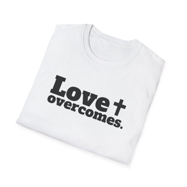 Love Overcomes Unisex T-Shirt - Image 4